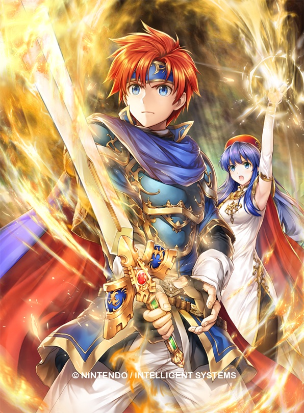 roy and lilina (fire emblem and 2 more) drawn by yamada_koutarou