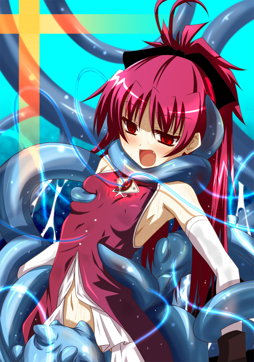 sakura kyoko (mahou shoujo madoka magica) drawn by fumihiro