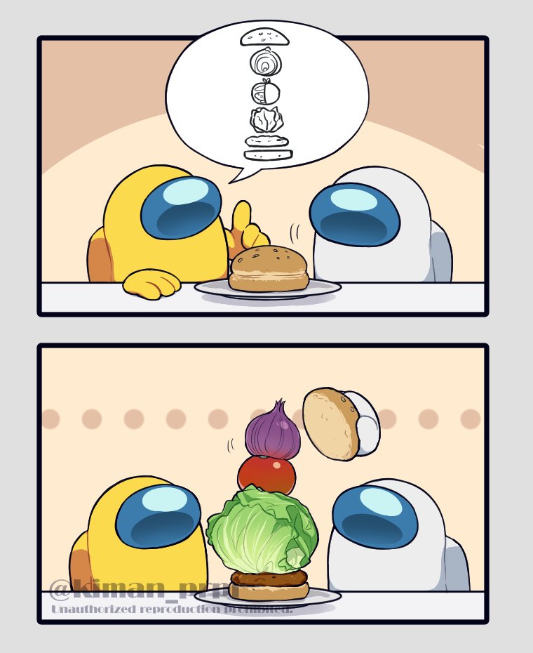 crewmate, yellow, and white (among us) drawn by kiman