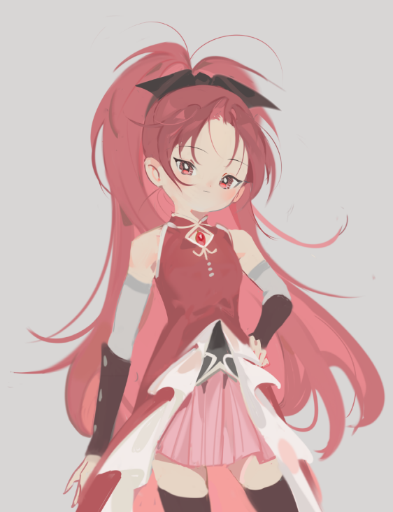 sakura kyoko (mahou shoujo madoka magica) drawn by she_li_(lynxm)
