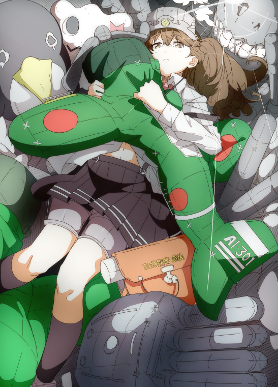 ryuujou, failure penguin, and miss cloud (kantai collection) drawn by ninimo_nimo