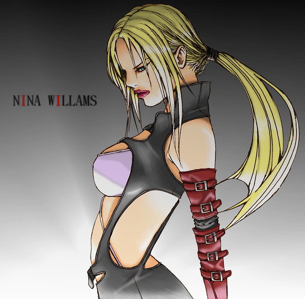 nina williams (tekken and 1 more) drawn by hybrid_cat