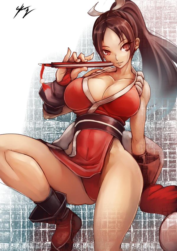 shiranui mai (the king of fighters and 1 more) drawn by sowel_(sk3)