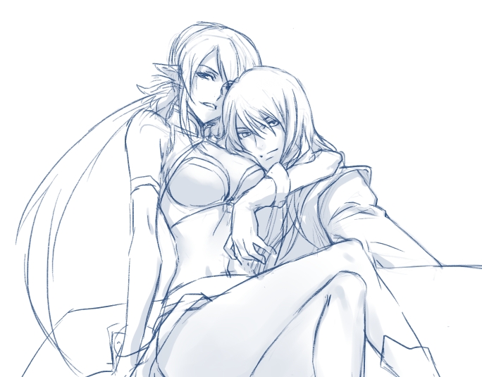 yuri lowell and judith (tales of and 1 more) drawn by usuba_kagero_(initiative)