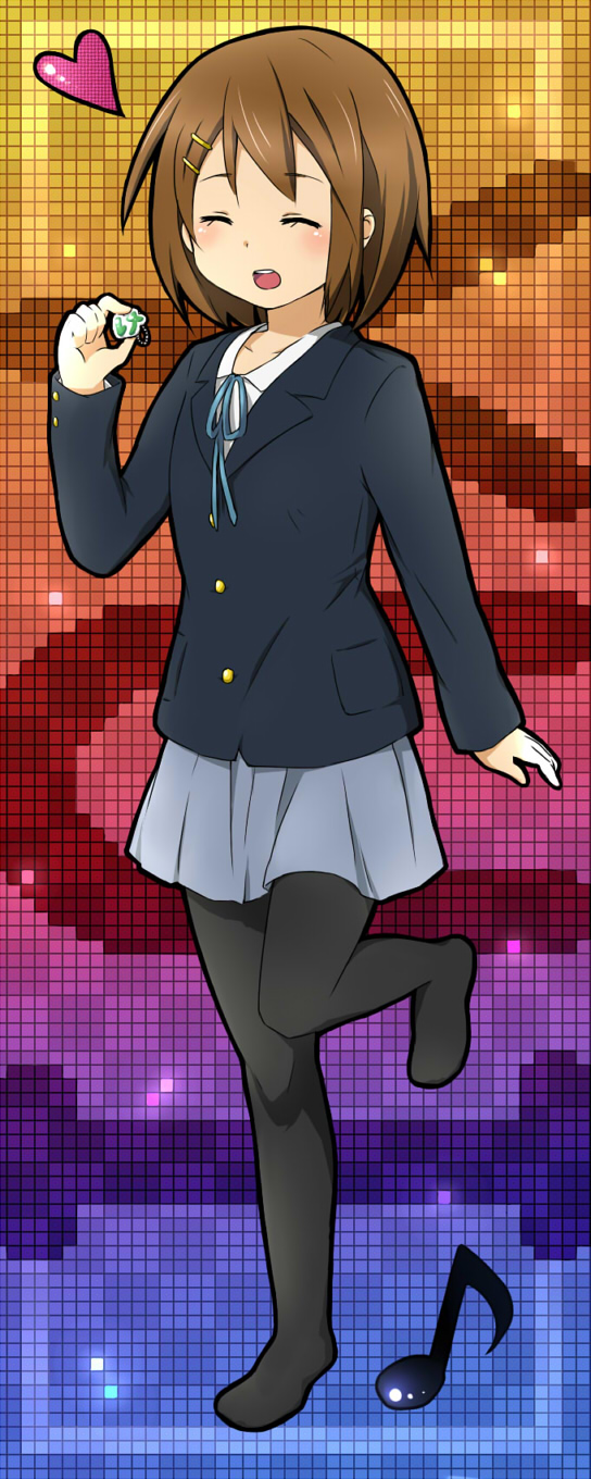 hirasawa yui (k-on!) drawn by nyaa_(nnekoron)