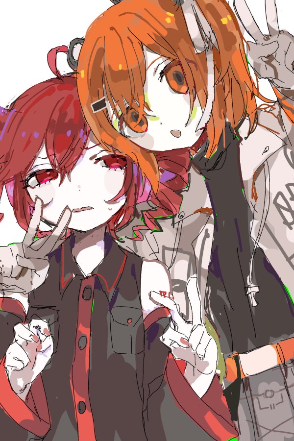 kasane teto and adachi rei (utau and 1 more) drawn by ebi834