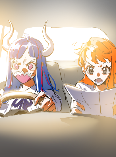 nami and ulti (one piece) drawn by raine_(acke2445)