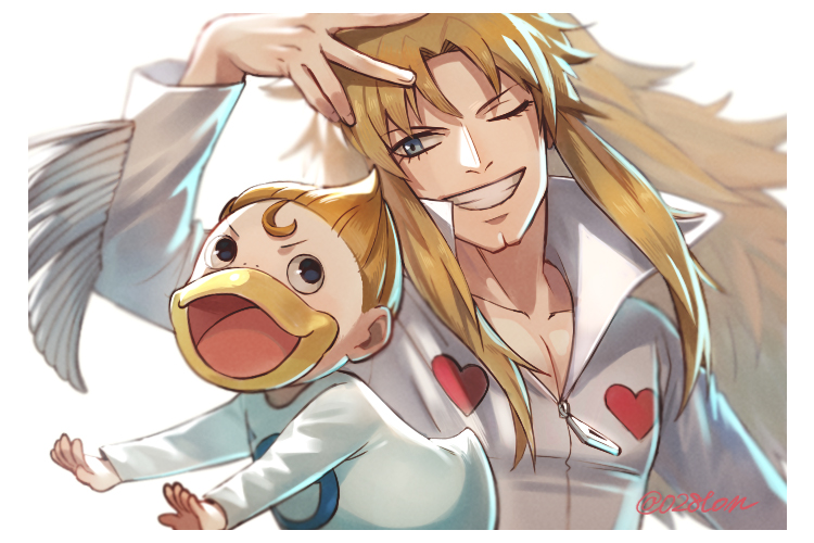 parco folgore and kanchome (konjiki no gash!!) drawn by otton