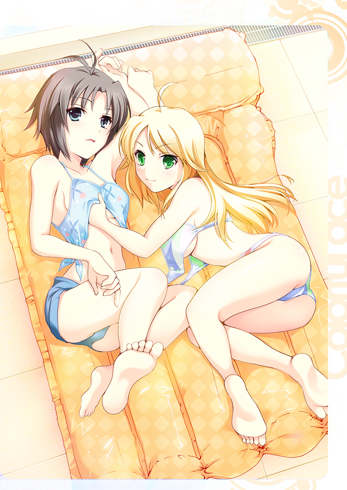 hoshii miki and kikuchi makoto (idolmaster and 1 more) drawn by gunp