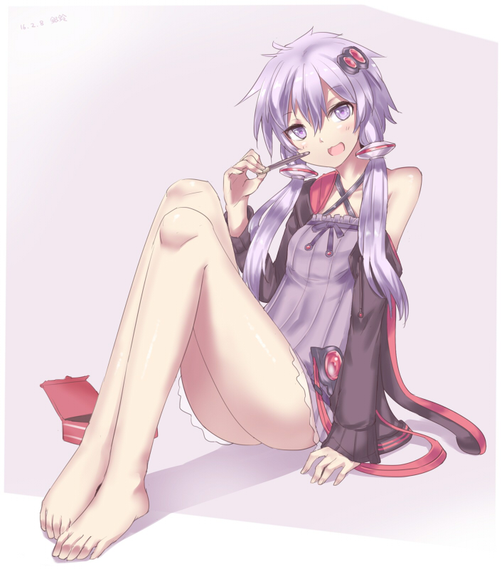yuzuki yukari (vocaloid and 1 more) drawn by silver_bell