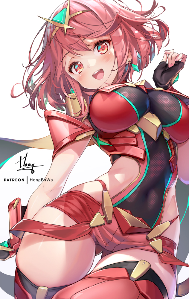 pyra (xenoblade chronicles and 1 more) drawn by hong_(white_spider)
