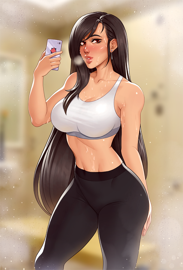 tifa lockhart (final fantasy and 2 more) drawn by sienna_artwork