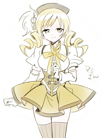 tomoe mami (mahou shoujo madoka magica) drawn by penki