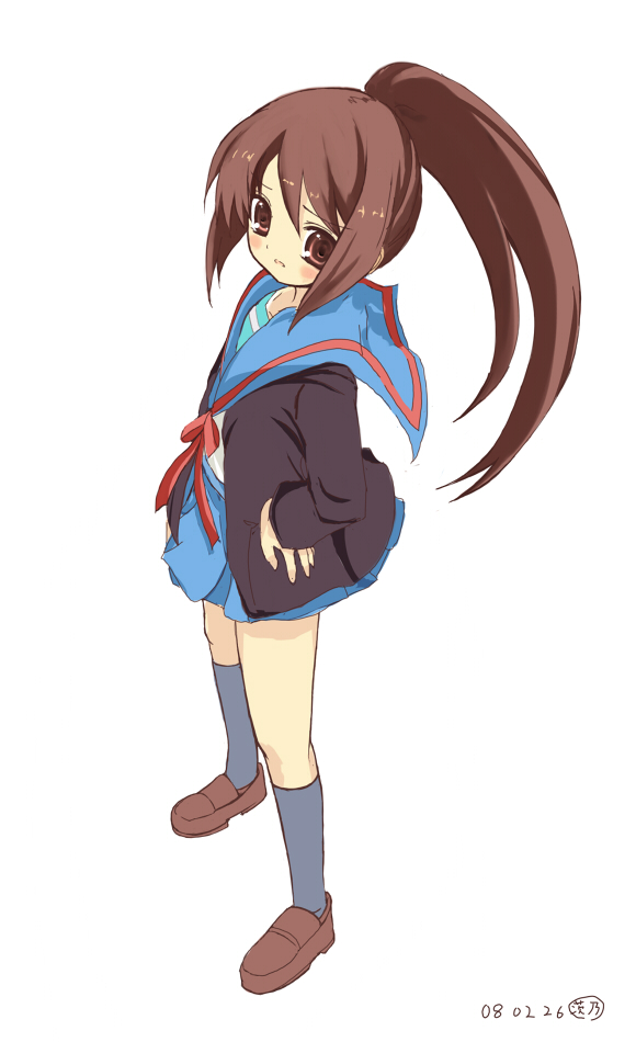 kyonko (suzumiya haruhi no yuuutsu) drawn by shino_(eefy)