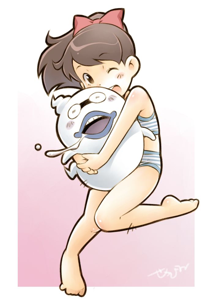 whisper and kodama fumika (youkai watch) drawn by sekihan