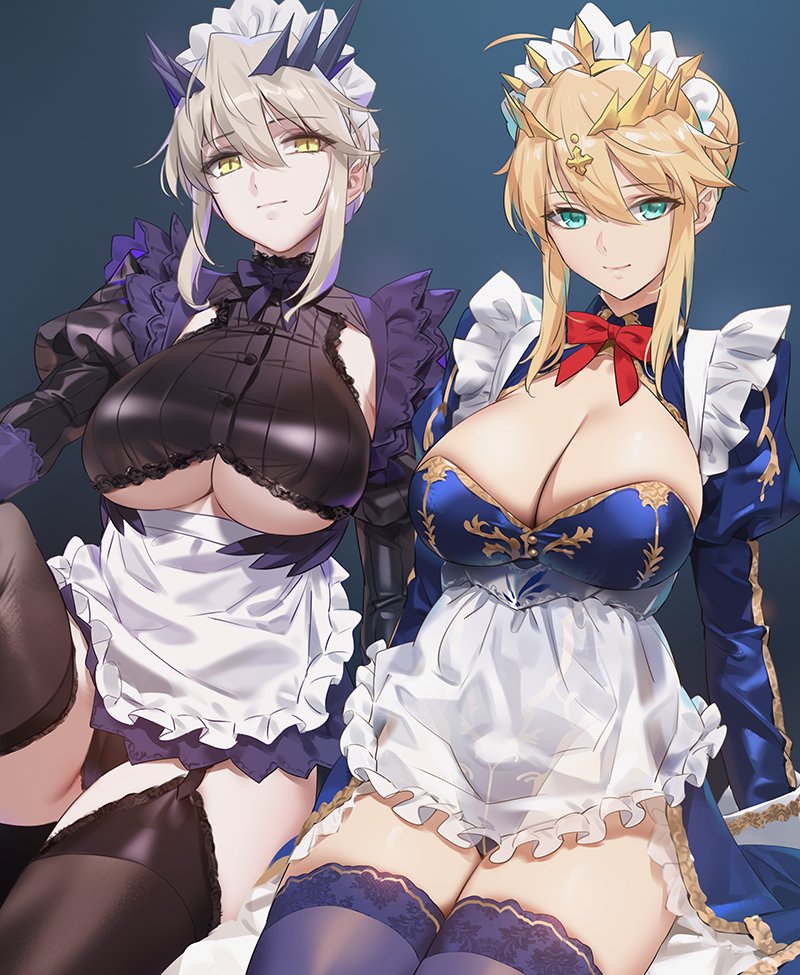 artoria pendragon (fate and 1 more) drawn by yd_(orange_maru)