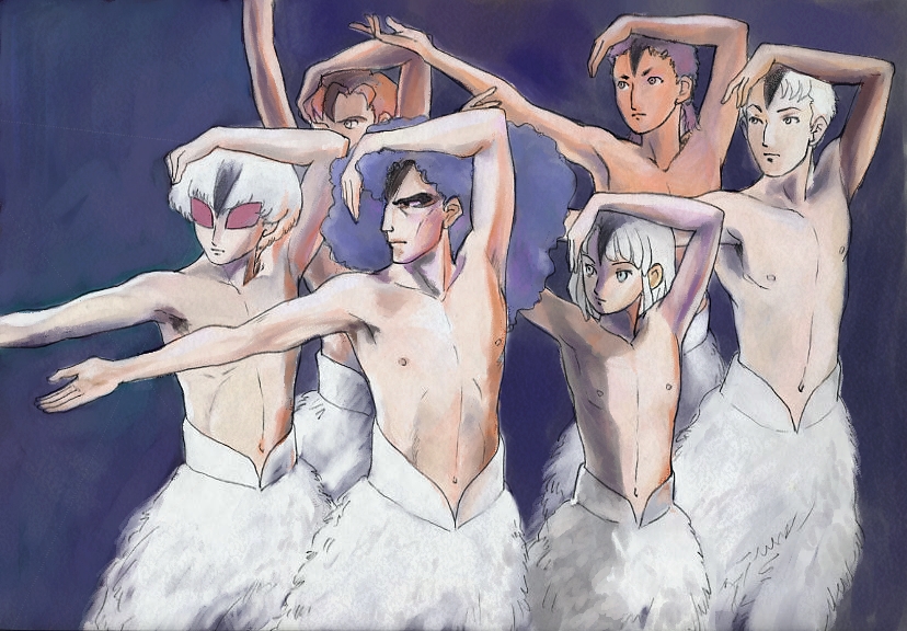 loran cehack, harry ord, gym ghingnham, keith laijie, and joseph yaht (gundam and 2 more) drawn by laura22