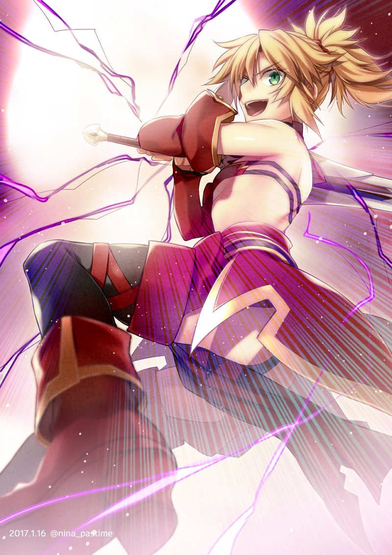 mordred (fate and 1 more) drawn by nina_(pastime)