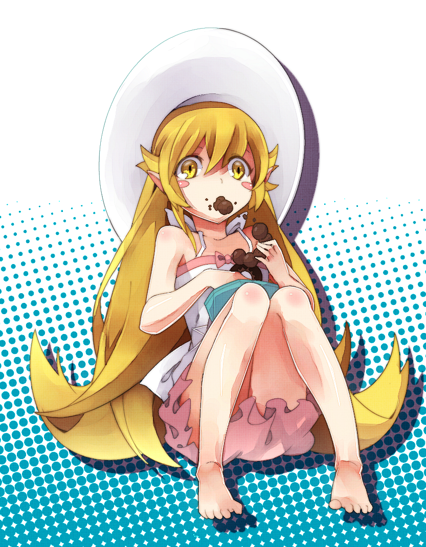oshino shinobu (monogatari and 1 more) drawn by you06