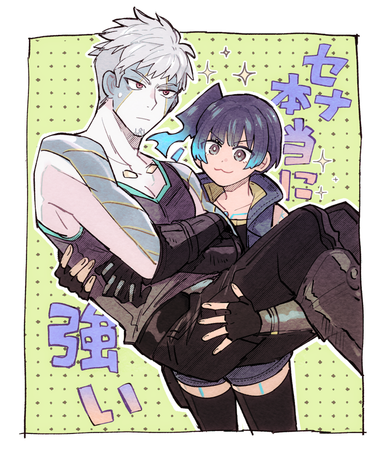 sena and lanz (xenoblade chronicles and 1 more) drawn by sudachips