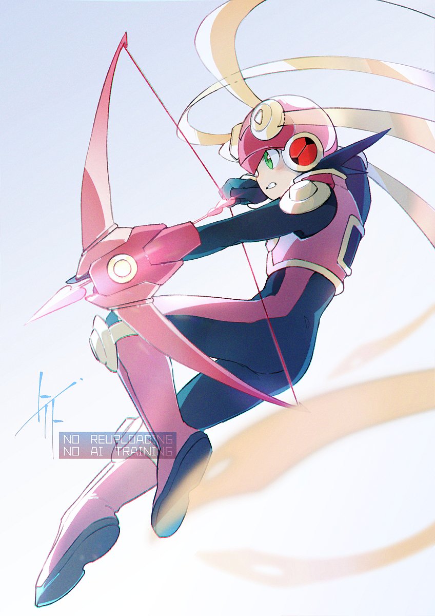 megaman.exe and roll.exe (mega man and 2 more) drawn by to_i_to_io