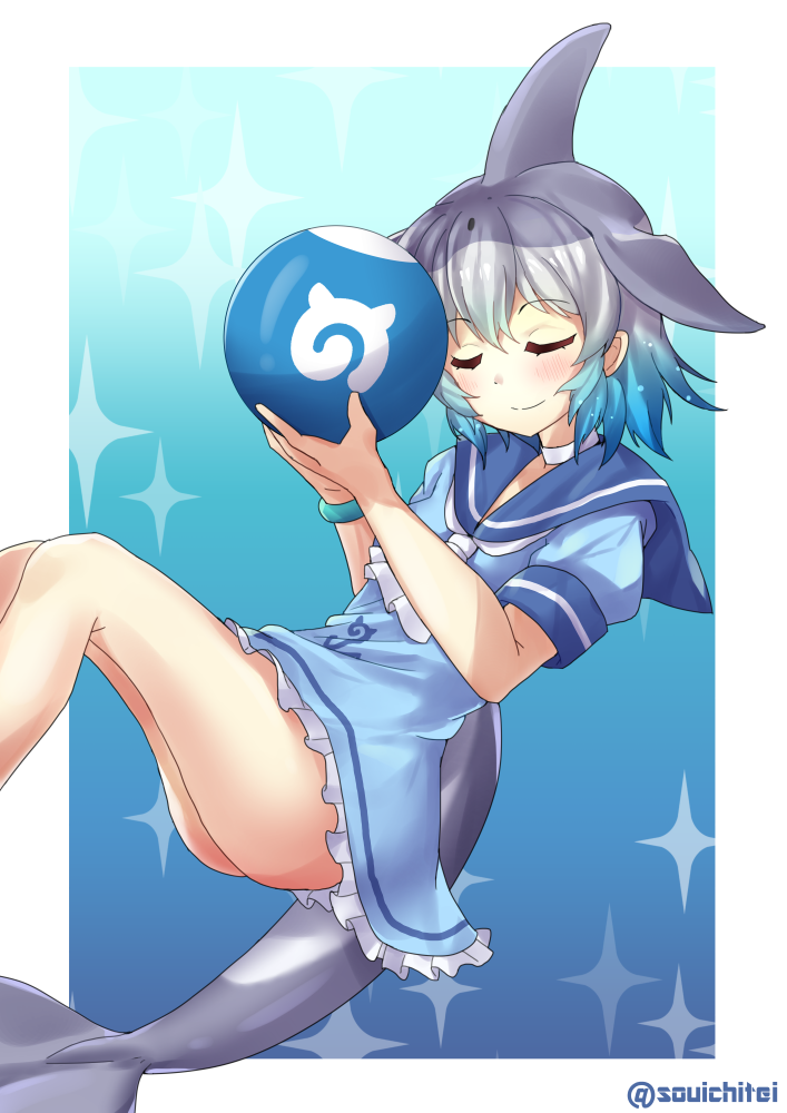 common bottlenose dolphin (kemono friends and 1 more) drawn by souichitei