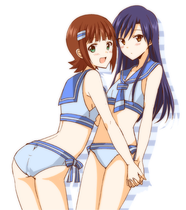 kisaragi chihaya and amami haruka (idolmaster) drawn by kisaragi_ichigo