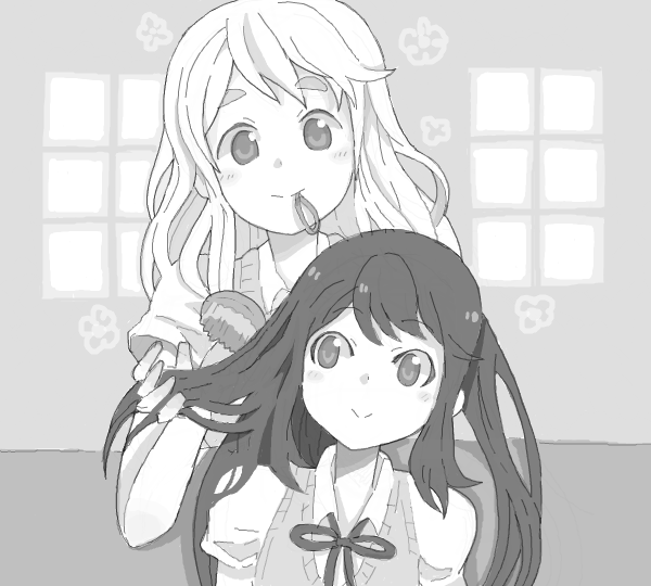 nakano azusa and kotobuki tsumugi (k-on!) drawn by kuzu_kow