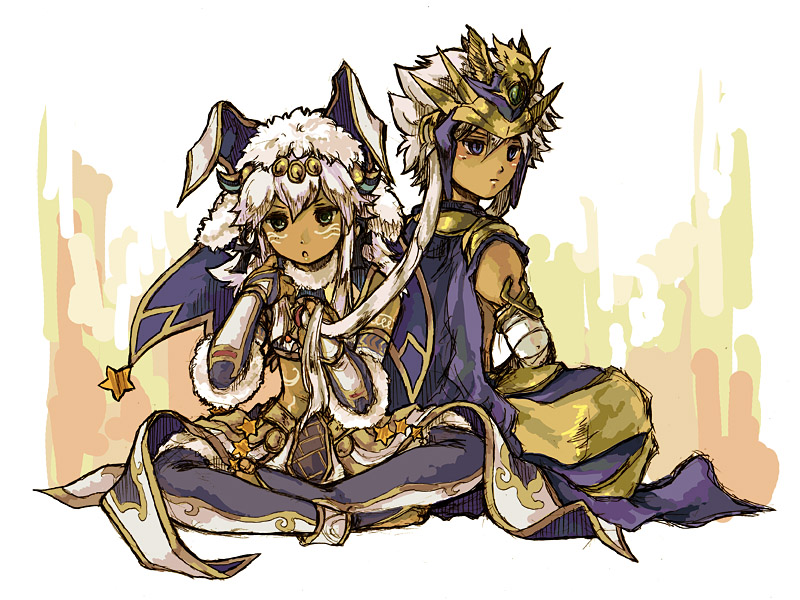 sopdet and ra (puzzle & dragons) drawn by shiroma_(mamiko)
