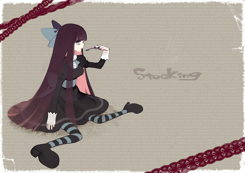stocking (panty & stocking with garterbelt) drawn by komeko_meko_(mecolate)