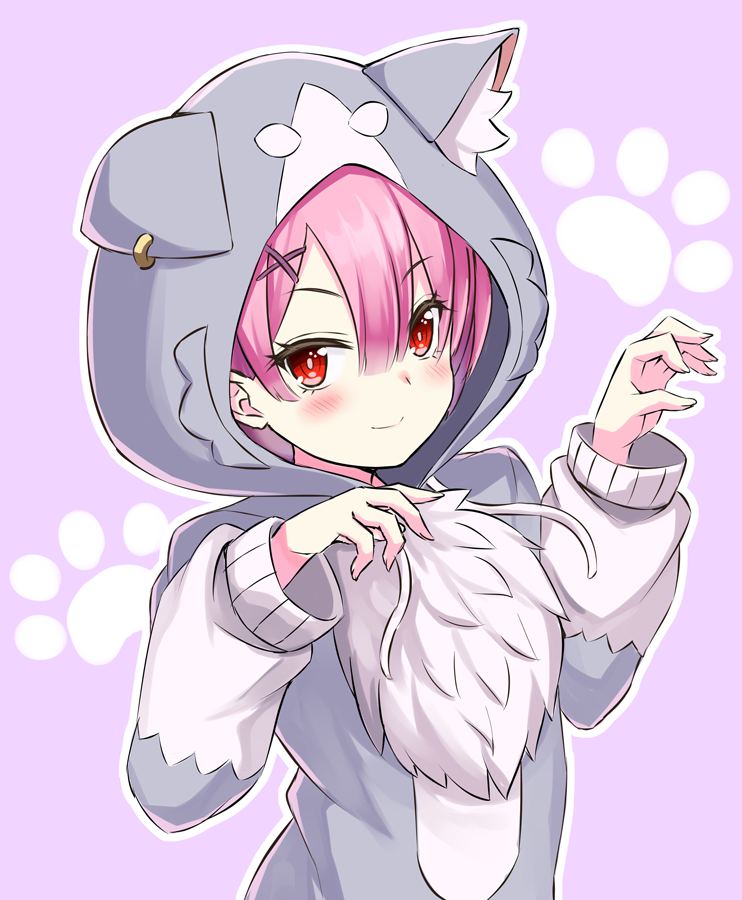 ram and puck (re:zero kara hajimeru isekai seikatsu) drawn by s_(hdru2332)
