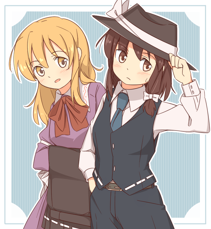 usami renko and maribel hearn (touhou) drawn by unagi_sango