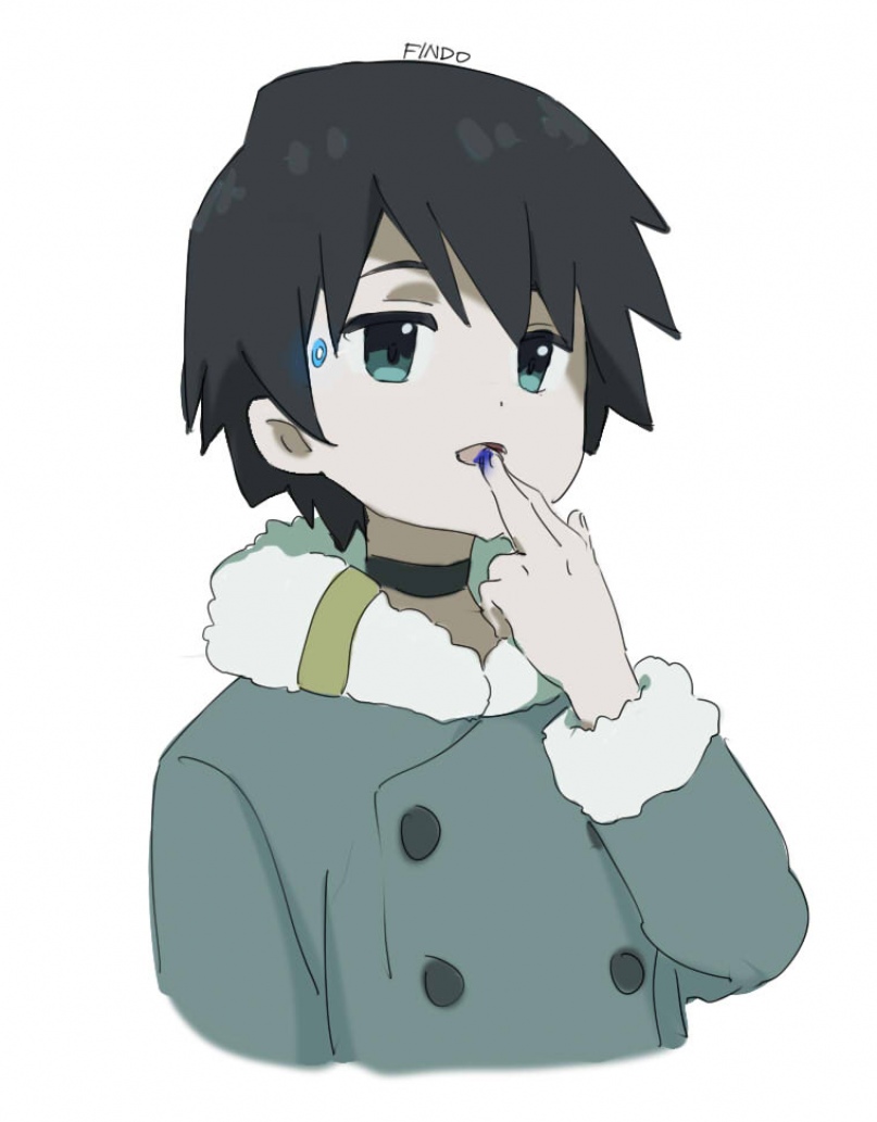 hiro (darling in the franxx and 1 more) drawn by findoworld