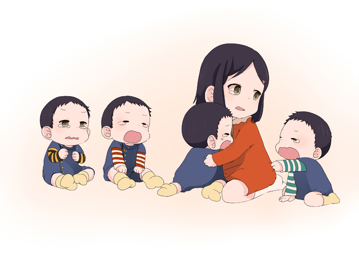 okuda nao (k-on! and 1 more) drawn by komugiko