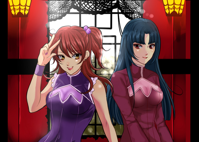 wang liu mei and nena trinity (gundam and 1 more) drawn by ask_(densicho)