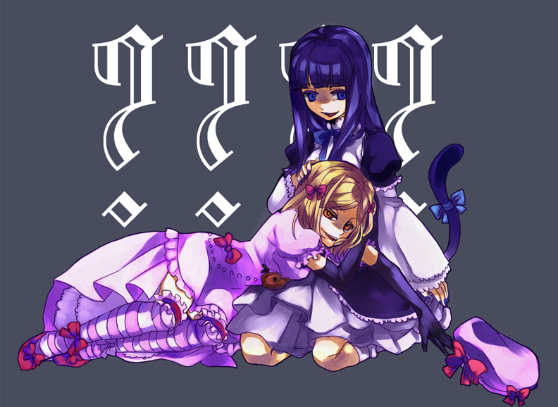 frederica bernkastel and lambdadelta (umineko no naku koro ni) drawn by nanamura