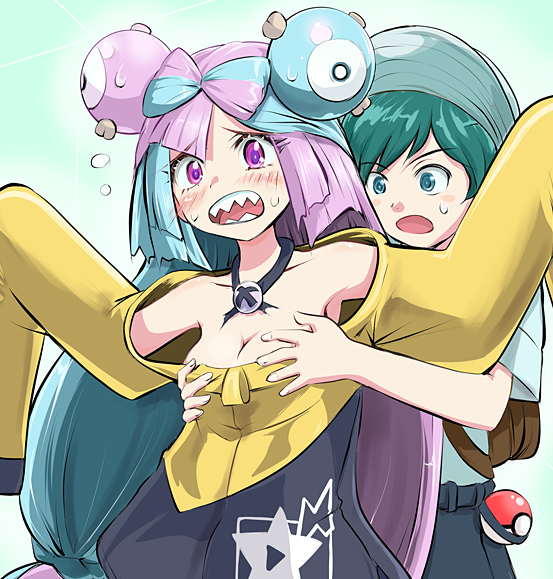 iono and florian (pokemon and 1 more) drawn by ryp