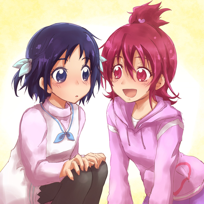 hishikawa rikka and aida mana (precure and 1 more) drawn by ploki