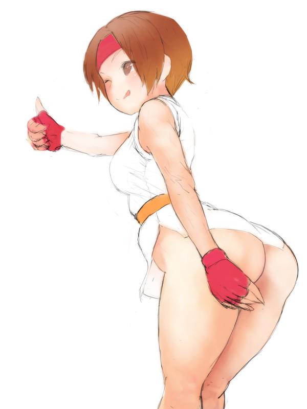 yuri sakazaki (the king of fighters and 1 more) drawn by zoudai