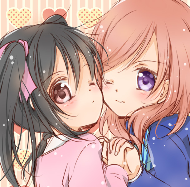 nishikino maki and yazawa nico (love live! and 1 more) drawn by ousemei