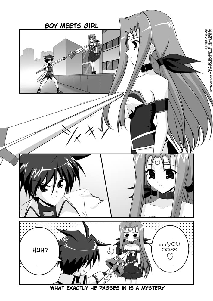 erio mondial, lutecia alpine, strada, and asclepius (lyrical nanoha and 1 more) drawn by mikage_takashi