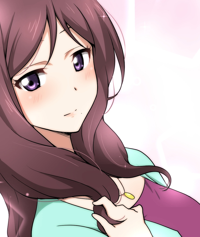 nishikino maki's mother (love live! and 1 more) drawn by ikari_manatsu