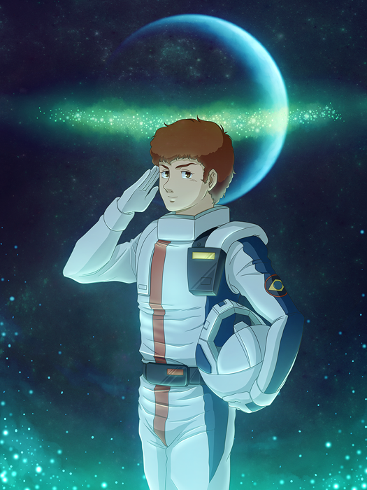 amuro ray (gundam and 1 more) drawn by cabbage666
