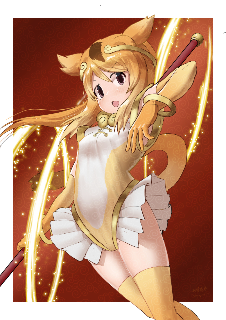 golden snub-nosed monkey (kemono friends and 1 more) drawn by yumeumi_sousaku