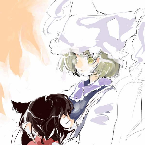 yakumo ran and chen (touhou) drawn by shunsei_(muratou)