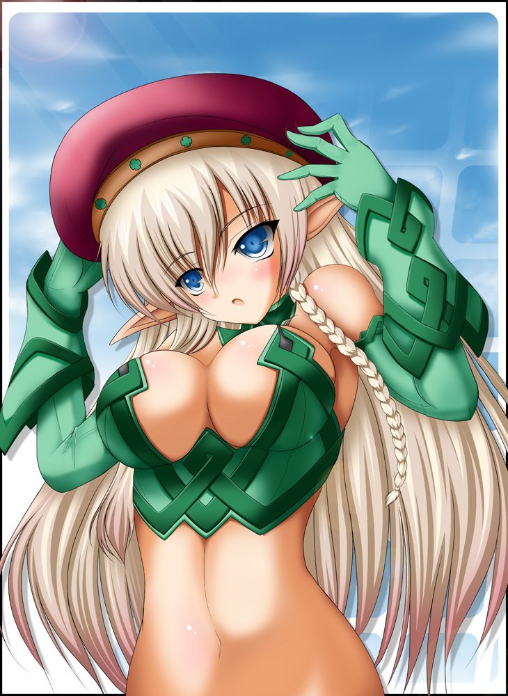 alleyne and fighting master alleyne (queen's blade) drawn by rushima