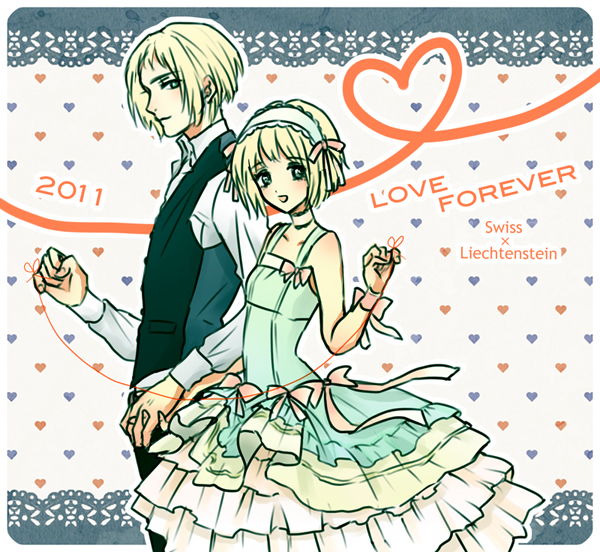 liechtenstein and switzerland (axis powers hetalia) drawn by kato_(2546681)