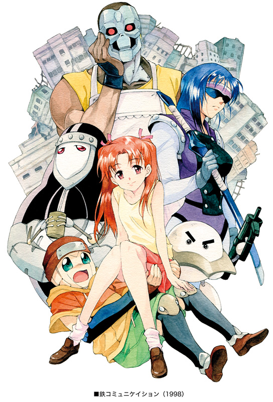 haruka, angela, spike, cleric, reeves, and 1 more (kurogane communication) drawn by agahari