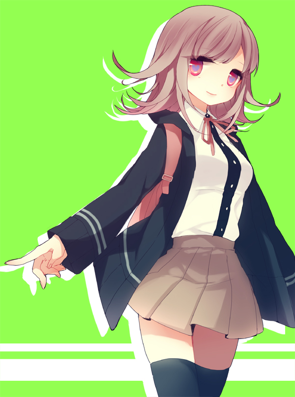 nanami chiaki (danganronpa and 1 more) drawn by iwashita_(nukopo)