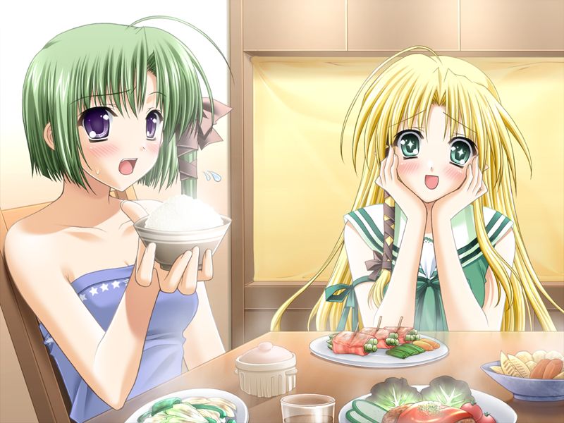 shigure asa and kareha (shuffle!) drawn by suzuhira_hiro